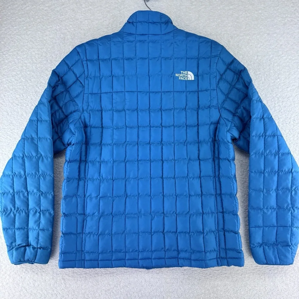 The North Face Thermoball Insulated Puffer Jacket Mens Medium Digital Steel Blue